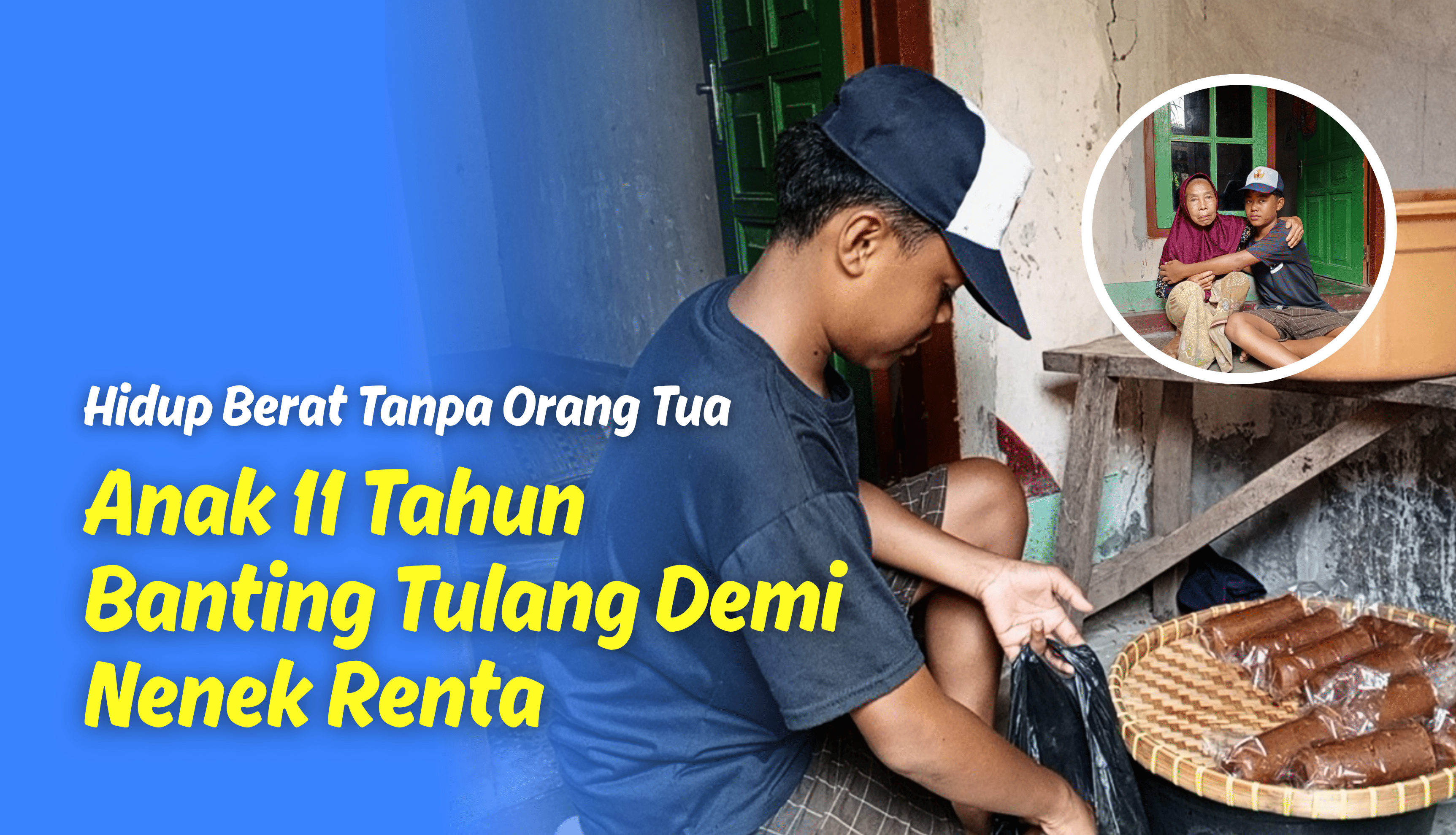 Yatim Sejak Kecil, Bocah Ini Jual Gula Aren Demi Nenek